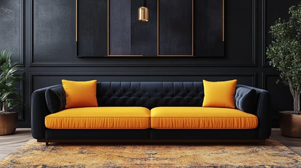 Двухцветные и комбинированные решения: как сочетать разные ткани на одном диване
