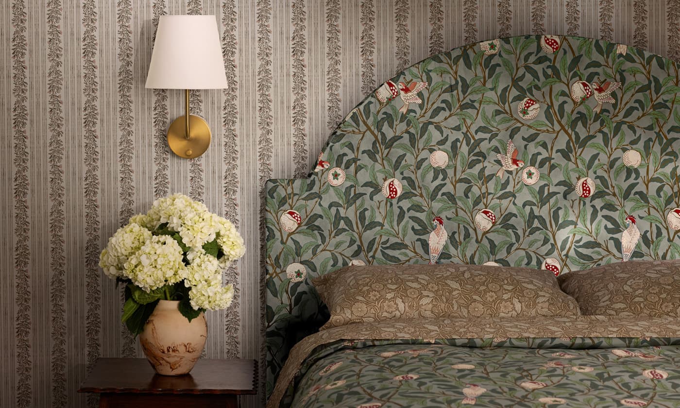 Ткани для изголовья кровати